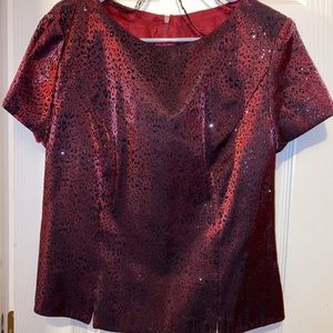 Virgo Red Wine Formal Top